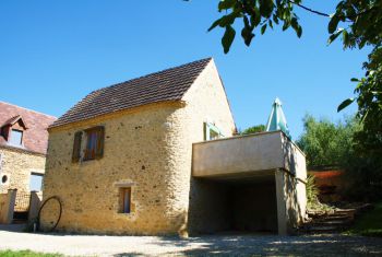 Le cottage vu depuis le bas du jardin 