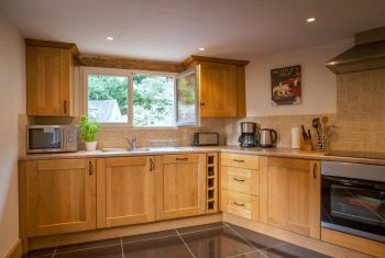 the fully fitted kitchen