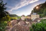 La vue sur la Dordogne depuis le jardin suspendu 