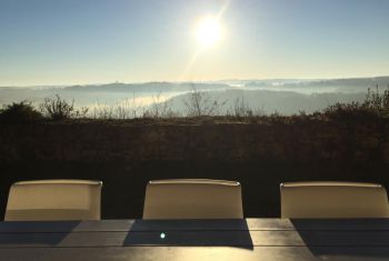 vue de la terrasse en hiver 