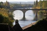The view over the Dordogne river from the village 