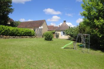 the large enclosed garden with the house at the rear