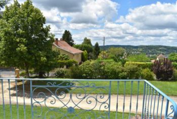 The view from the bedroom's balcony at the front side of the house 