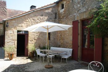 The interior courtyard