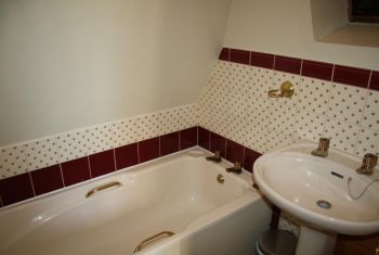 The bathroom on the first floor