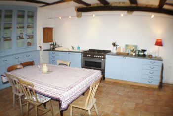 The kitchen of the main house on street level