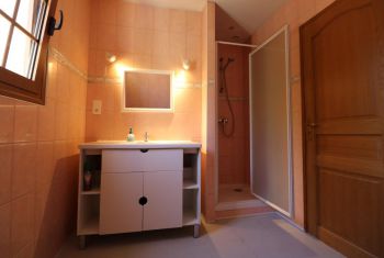 the adjacent shower room 