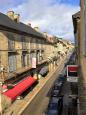 View from the living room over the main street of Sarlat 