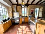 the large open plan style kitchen 