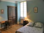 the blue double bedroom at groundfloor