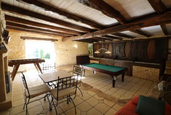 the games room with pool table 