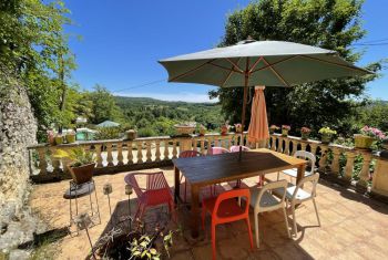 la terrasse avec vue