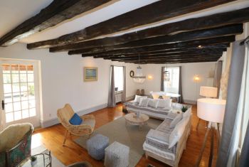 the light and bright living room 