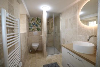 the newly fitted shower room 