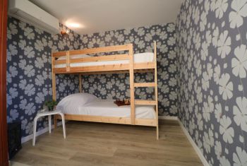 the children bedroom with a bunkbed 