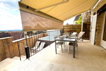 La terrasse peut être totalement couverte 