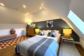 La cinquième chambre double à l'étage 